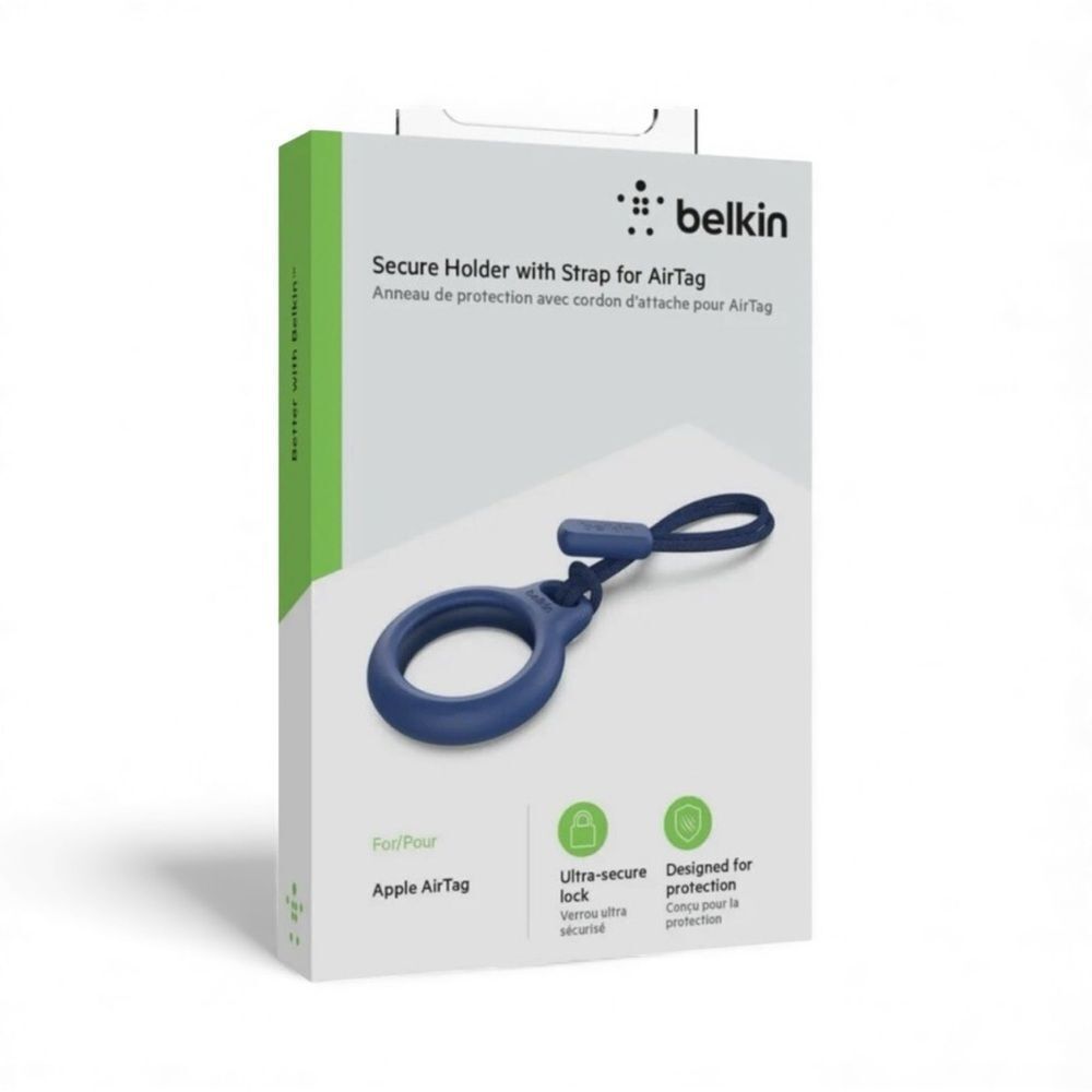 Belkin Secure Holder With Strap for Apple AirTag – Blue